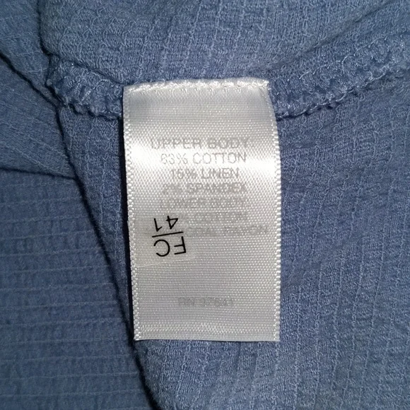 Pure Jill Women's Size L Petite Cotton Linen Blend Lagen Layered Look Top - Picture 10 of 10